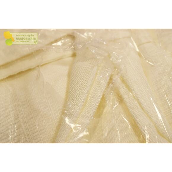 Exclusive Home 84x54" Loha Linen Braided Tab Top Curtain Panels Ivory* - Picture 4 of 6